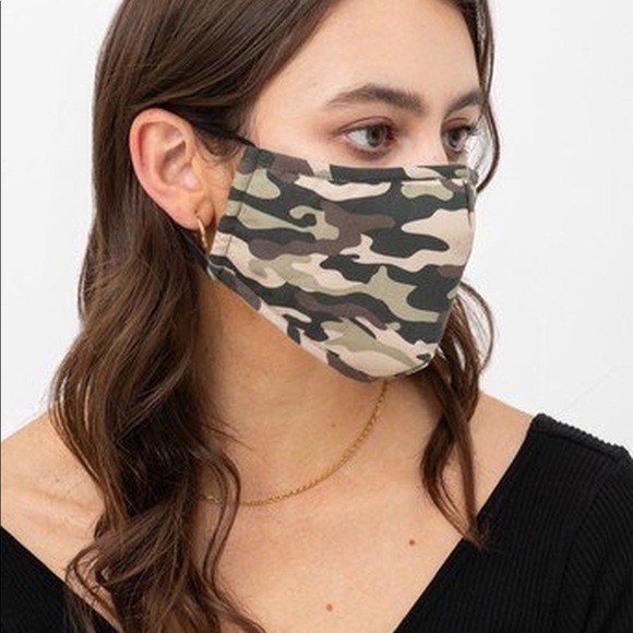 USA Accessories - Camo Face Mask with Built In Filter and Nose Bar